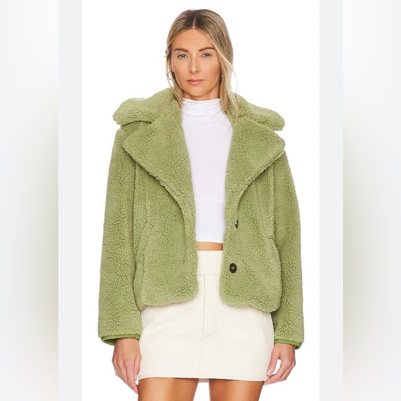 NEW FREE PEOPLE - Joplin Cozy Jacket – Sweet Pistachio - Picture 1 of 10